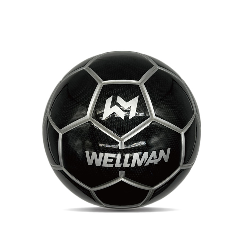 Kaksinkertainen peili räätälöityjä jalkapalloja kiiltävä henkilökohtainen jalkapallopallo virallinen koko 5